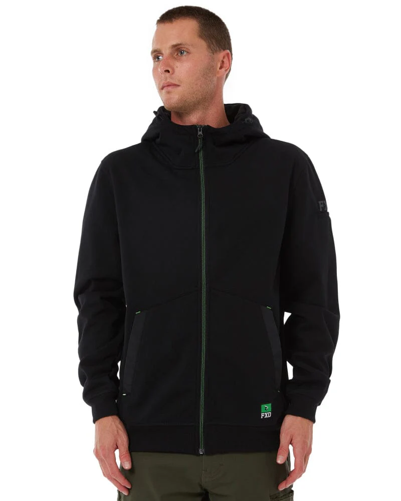 WF-3 Zip Thru Hoodie - Black