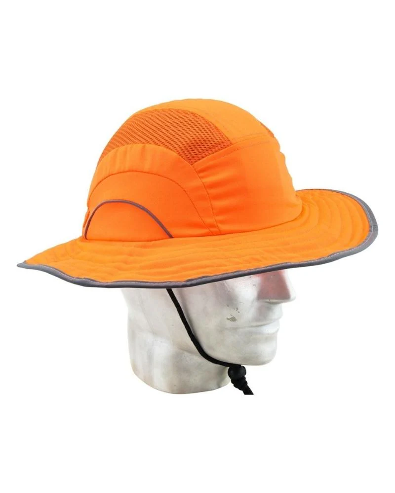 Wide Brim Bump Hat - Orange