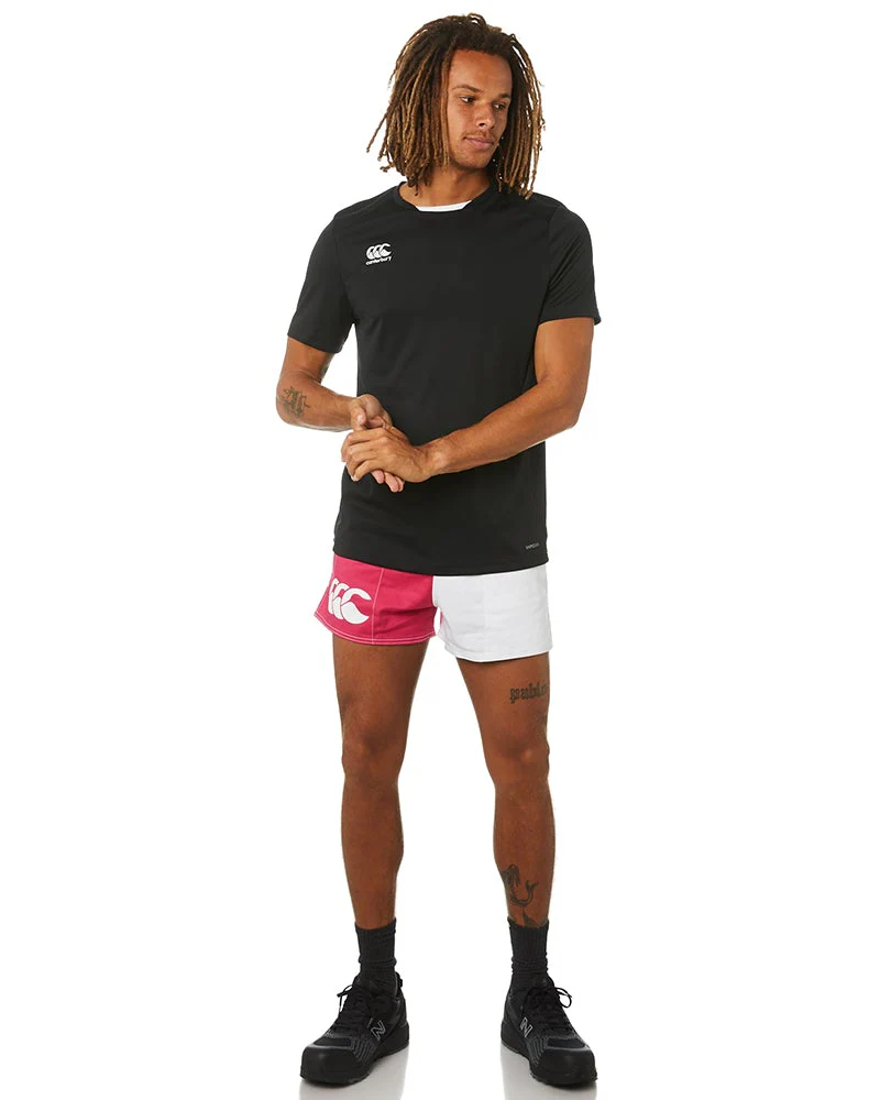 Cotton Harlequin Short - Fuschia/White