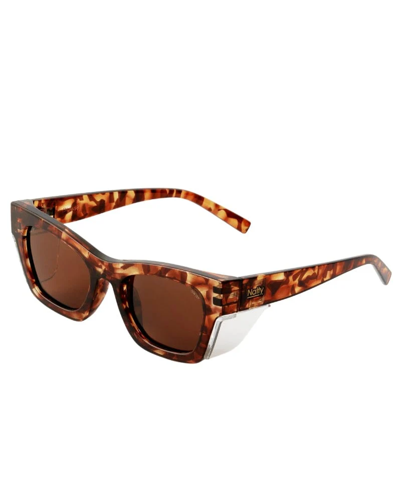 Browse Brown Polarised Safety Glasses - Hazel Tortoise