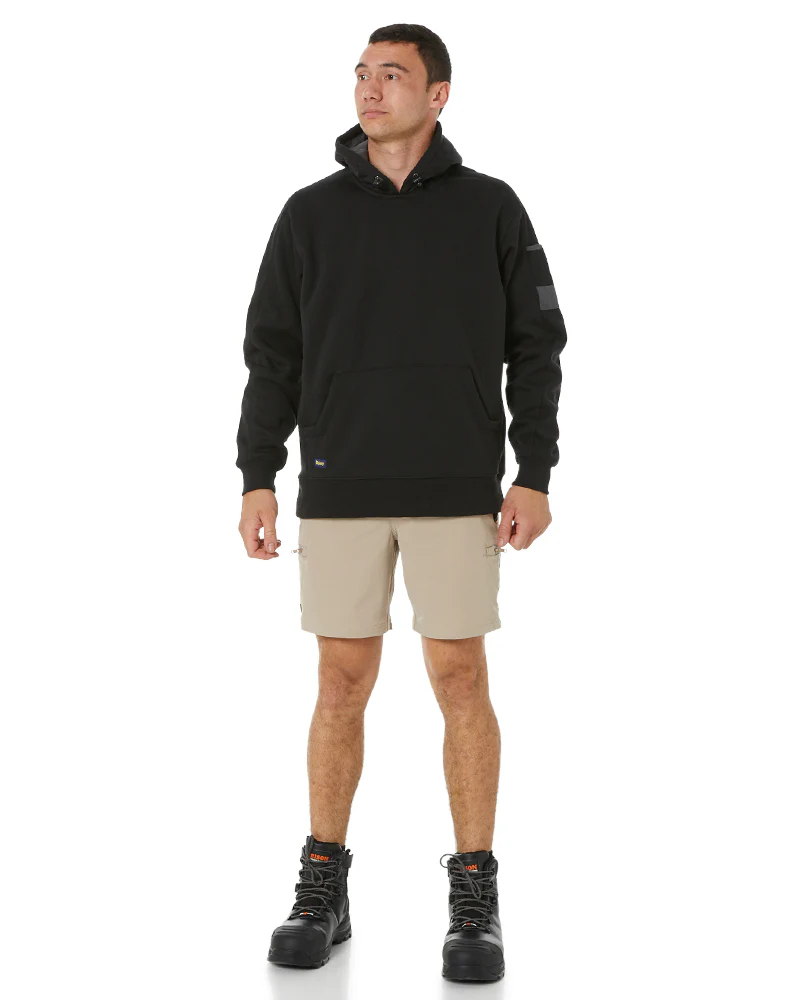 Flex and Move Tradie 4 Way Stretch Elastic Waist Cargo Short - Stone