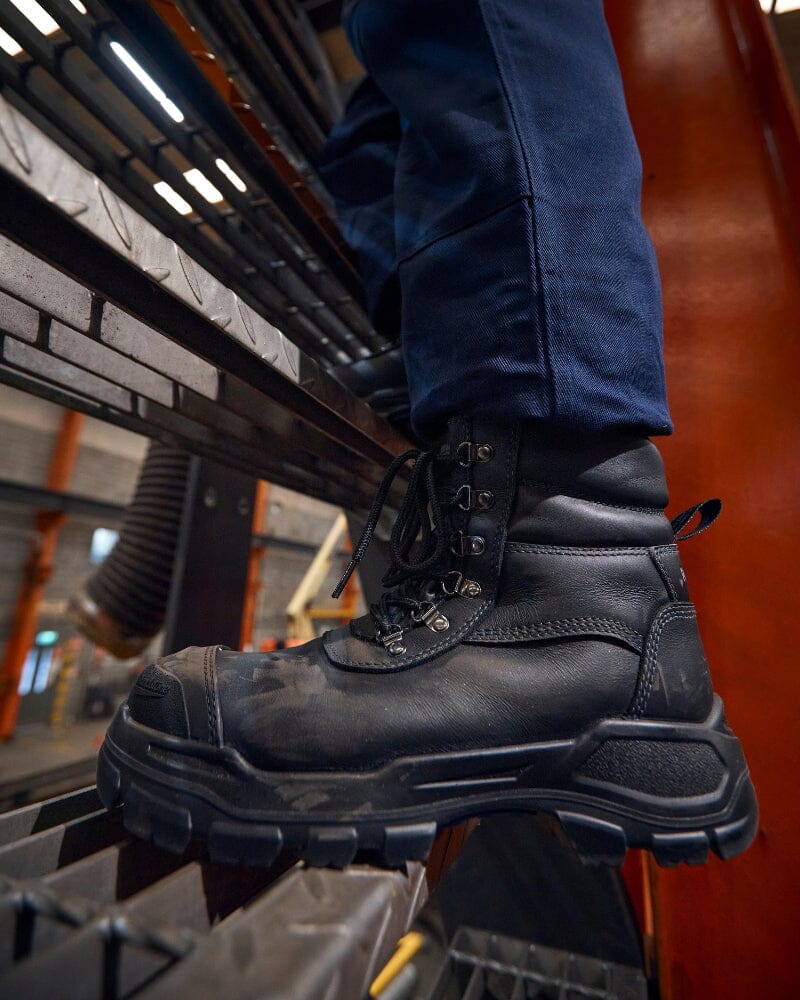 Rotoflex 9161 Chemical Resistant Zip Side Safety Boot - Black