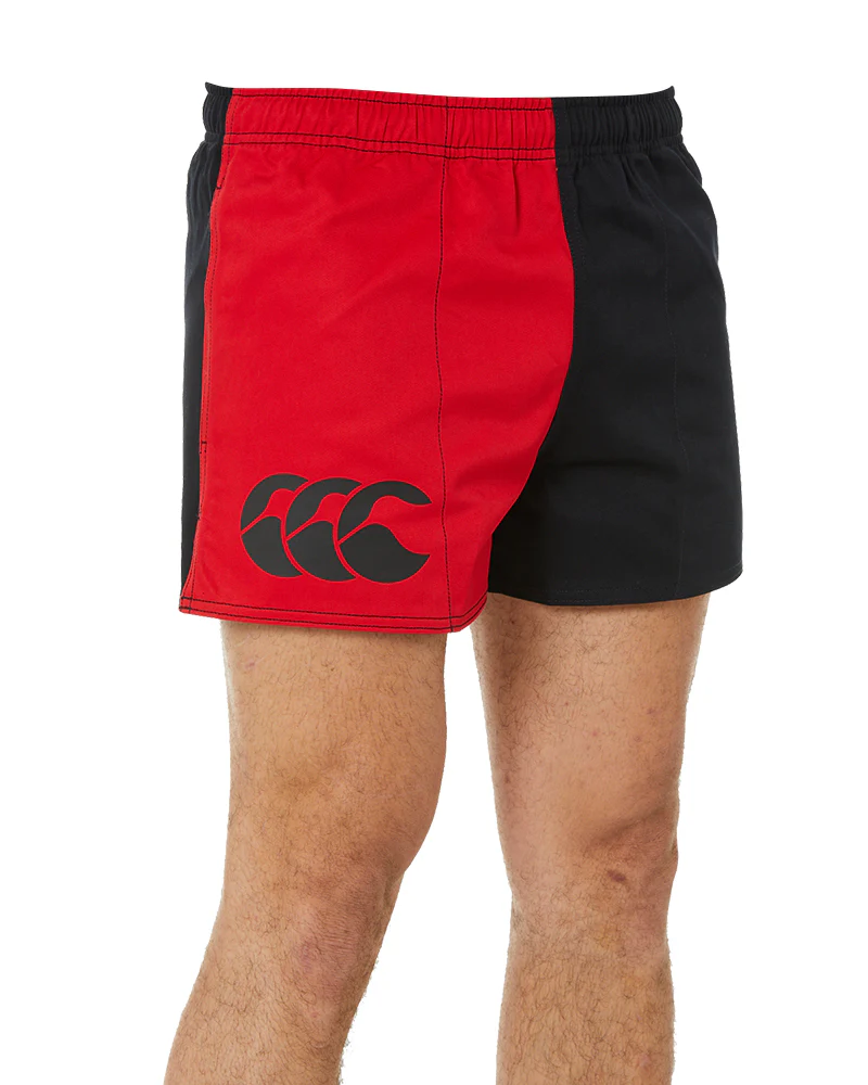 Cotton Harlequin Short - Black/Red