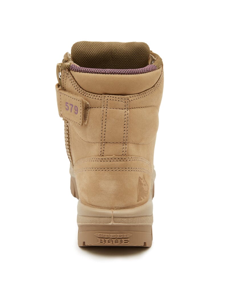 Ladies Argyle Scuff Cap Composite Safety Boot - Sand
