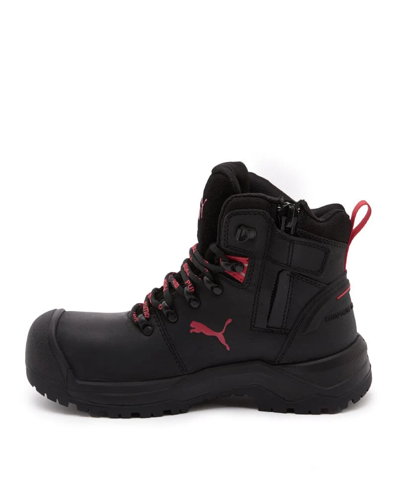 Iron Heavy Duty Mid Cut Safety Boot - Black