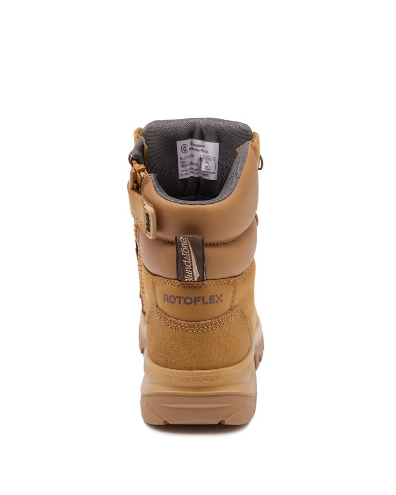 Rotoflex 8060 High Zip Side Safety Boot - Wheat