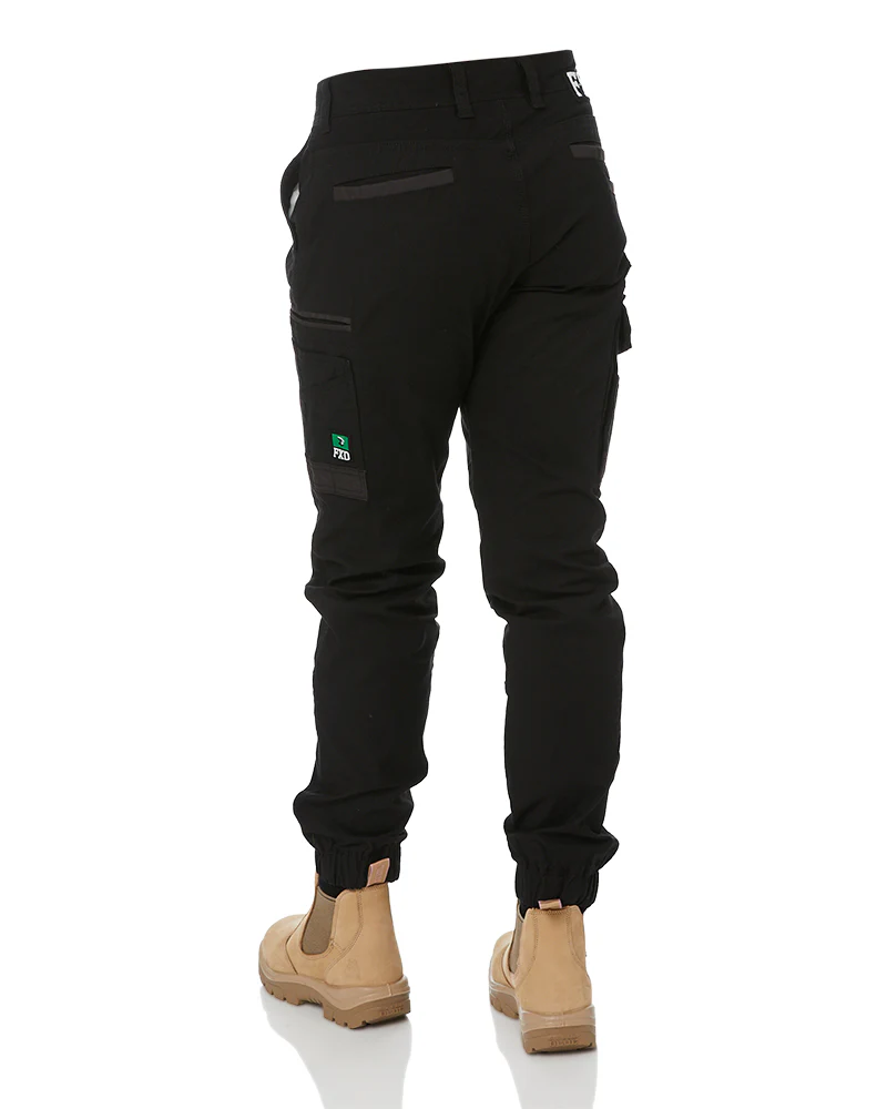 WP-4W Ladies Stretch Cuffed Work Pants - Black