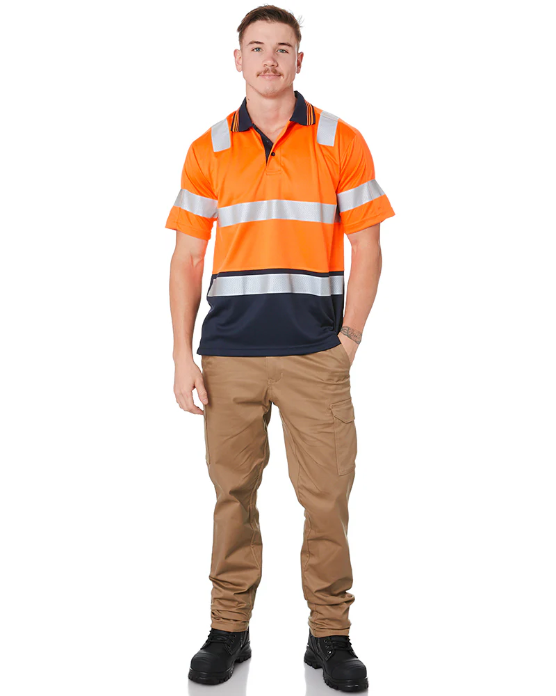 Stretch Cotton Drill Cargo Pants - Khaki