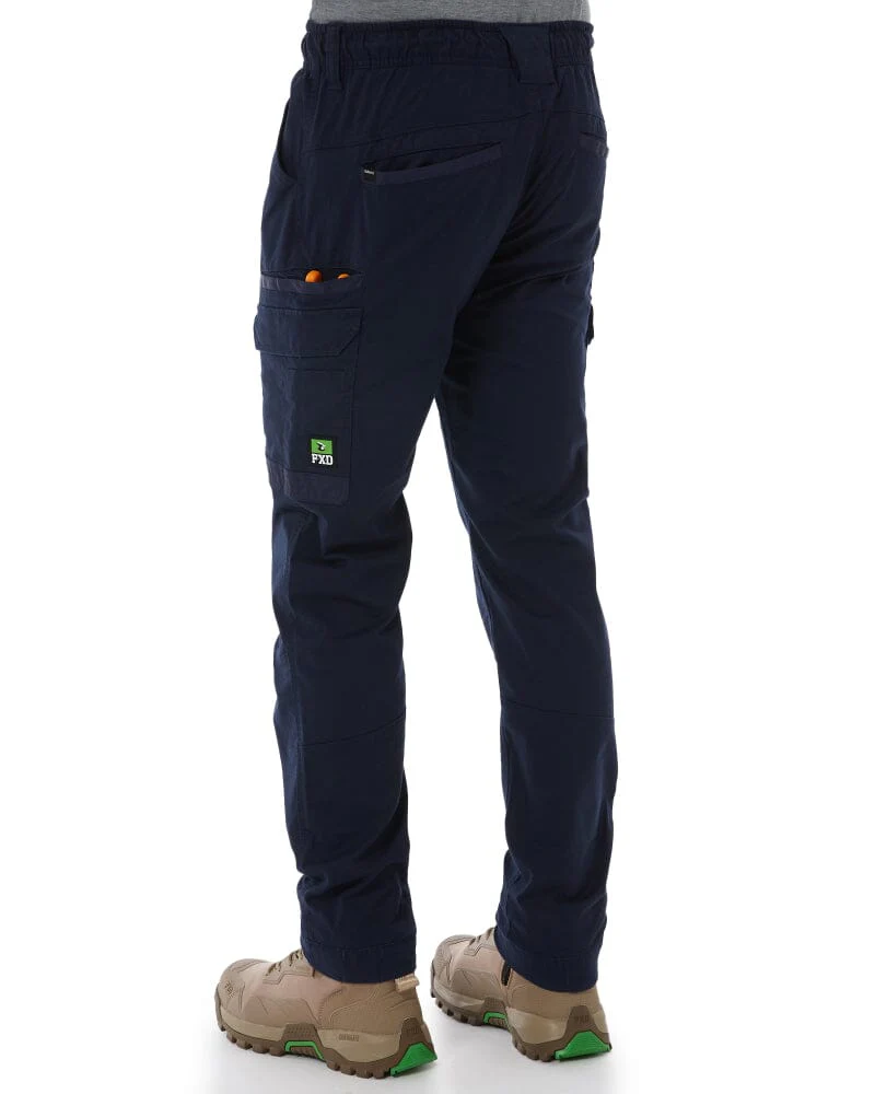 WP-12C Cuffed Elastic Waist Stretch Ripstop Work Pant - Navy