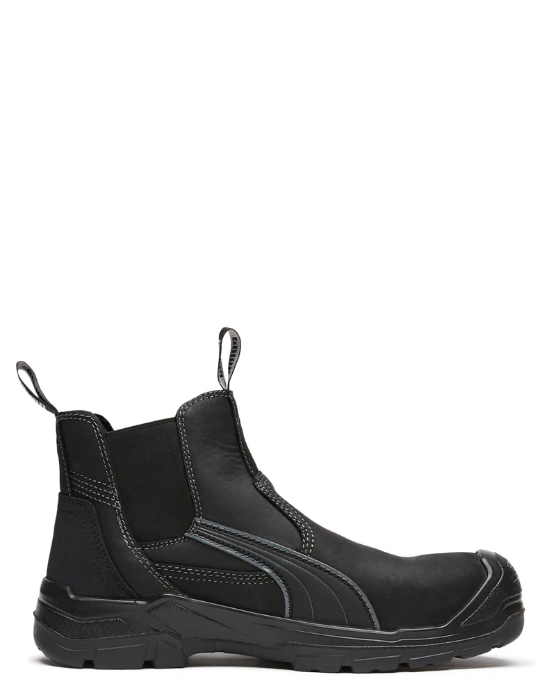 Tanami Scuff Cap Elastic Sided Boot - Black