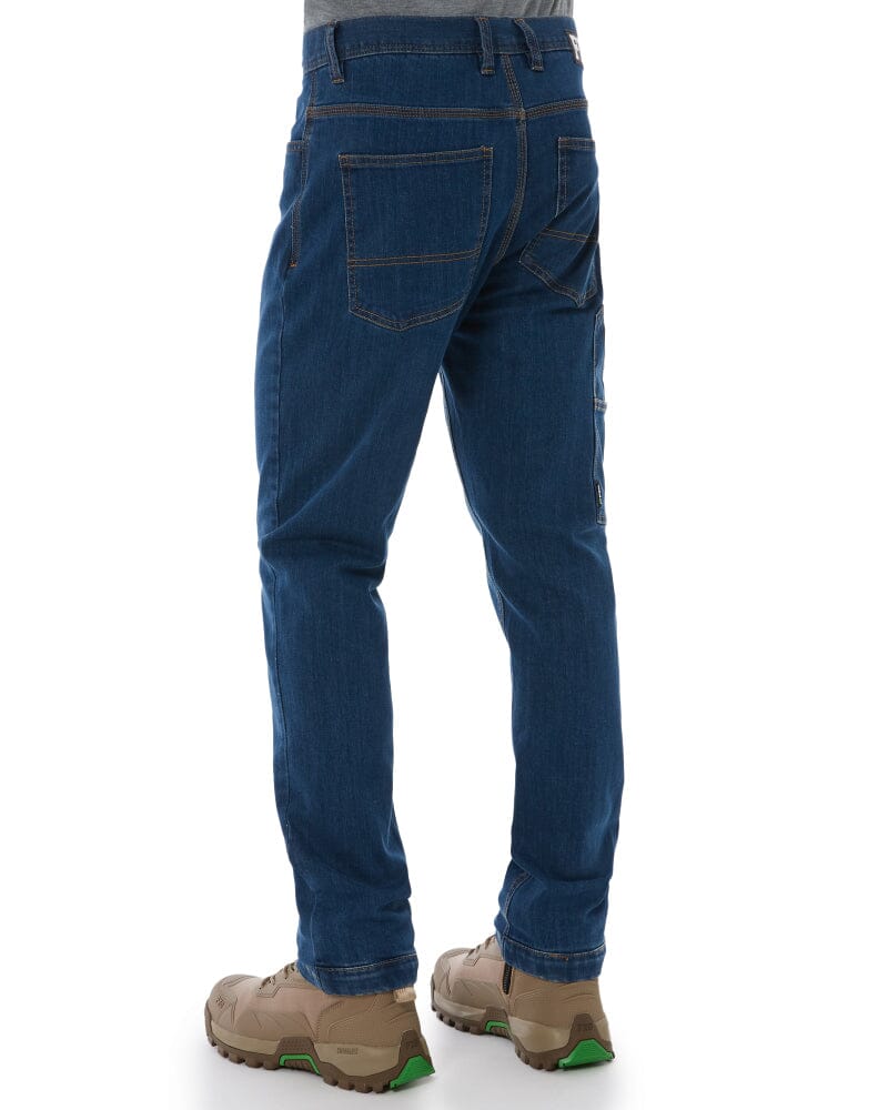 WD-4 Coolmax Stretch Denim Straight Fit Jeans - Mid Blue