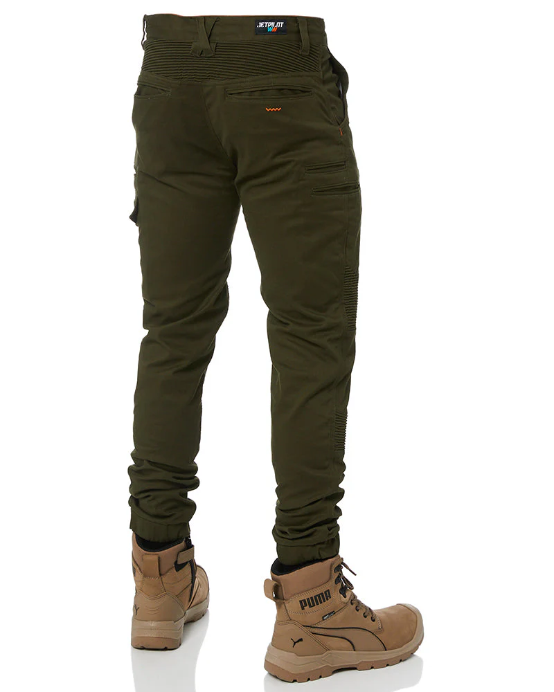 Corrugated Stretch Pant - Olive