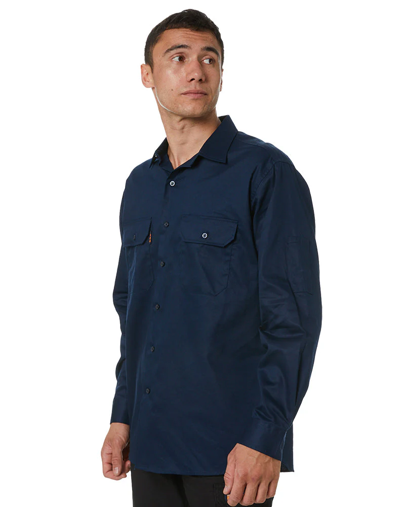 Cool-Breeze Work Shirt Long Sleeve - Navy
