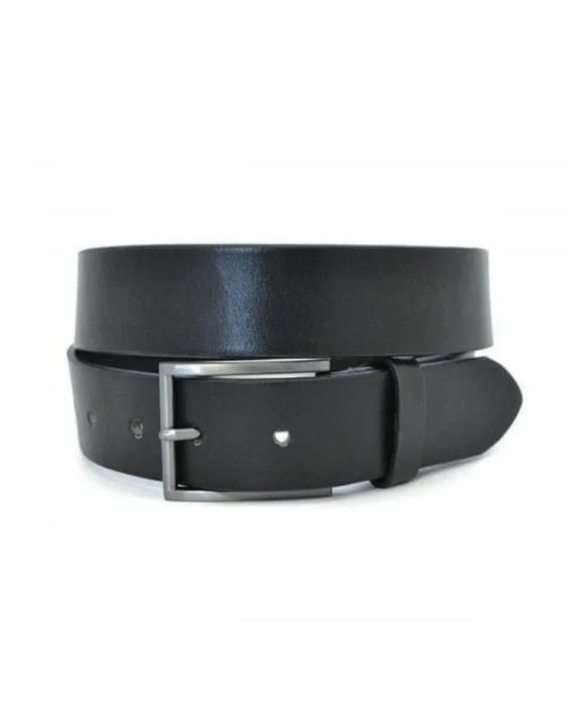 Stavros Leather Belt - Black