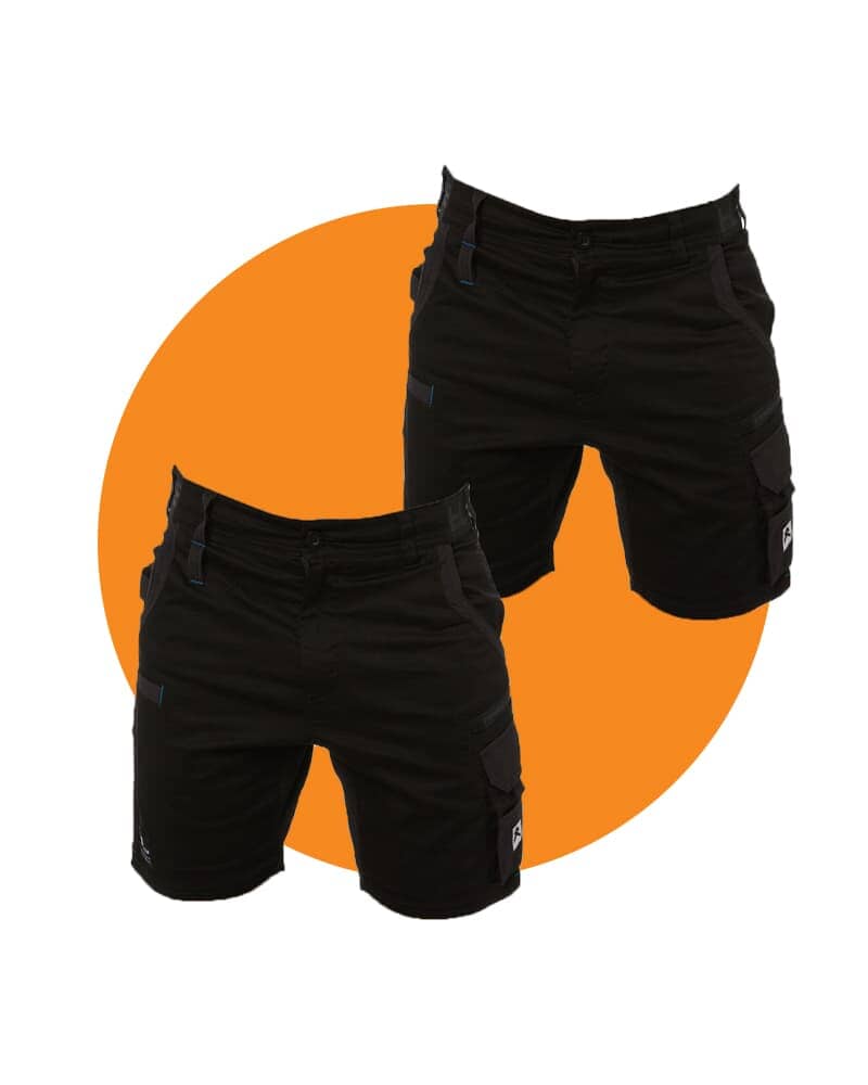 Tradies Victory Short Twin Value Pack - Black
