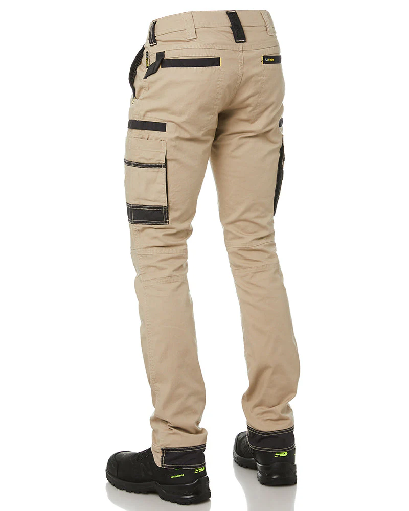Tradies Flex and Move Stretch Cargo Utility Pant 2 Value Pack - Stone