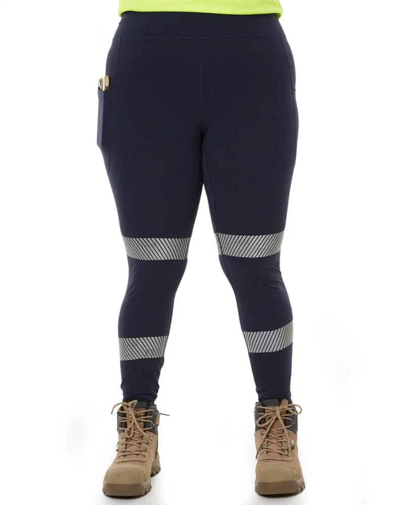 WP-9WT Womens Taped Work Legging - Navy