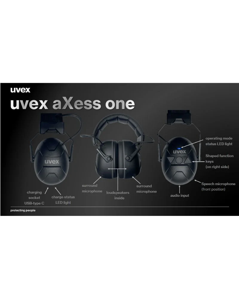 aXess One Bluetooth Earmuffs - Black