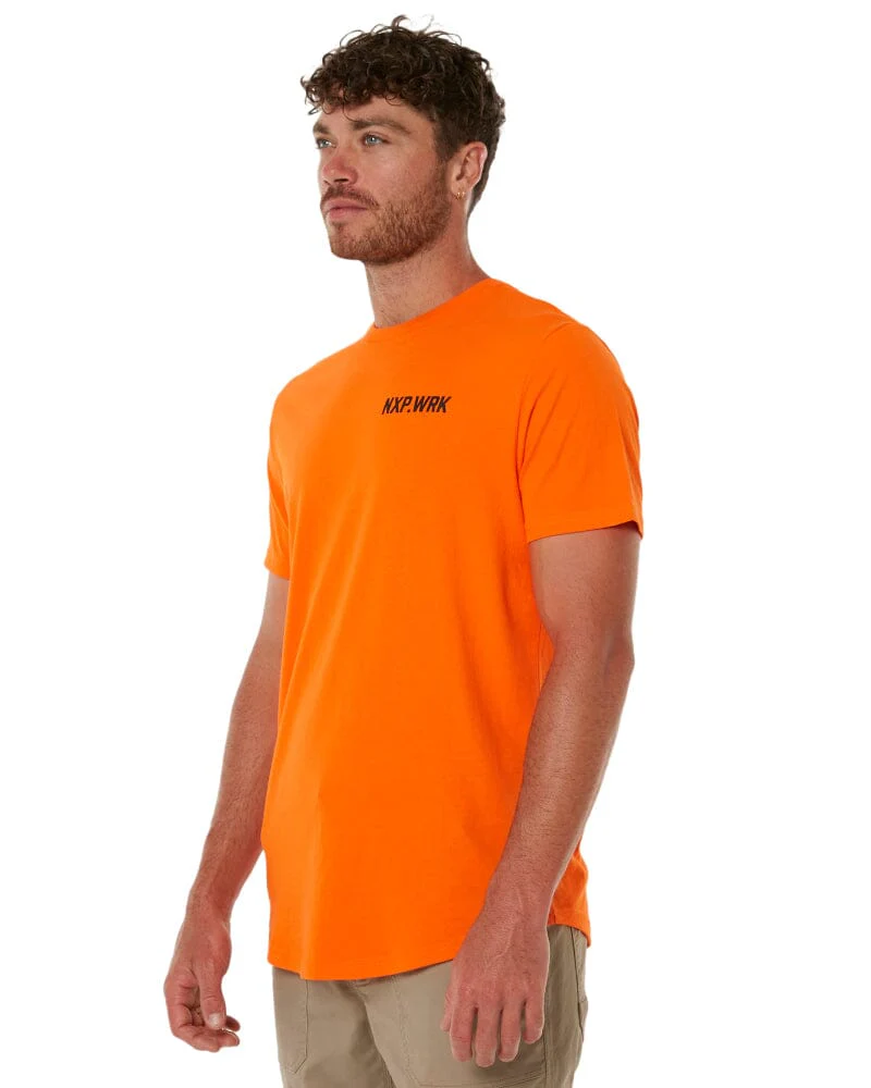 Blueprint Dual Curved T-Shirt - Work Orange