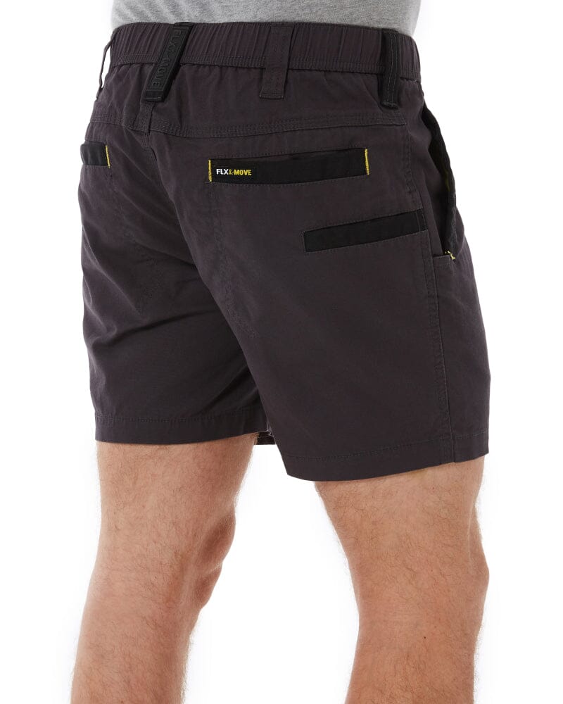 Flex and Move Elastic Waist Stretch Short Shorts - Charcoal