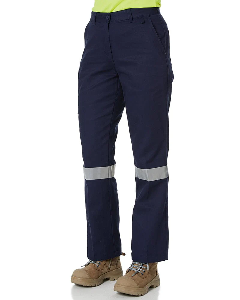 Womens Taped Original Drill Work Pants - Navy