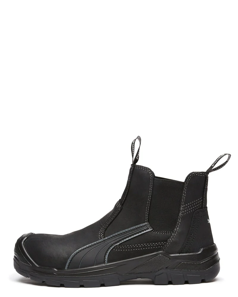 Tanami Scuff Cap Elastic Sided Boot - Black