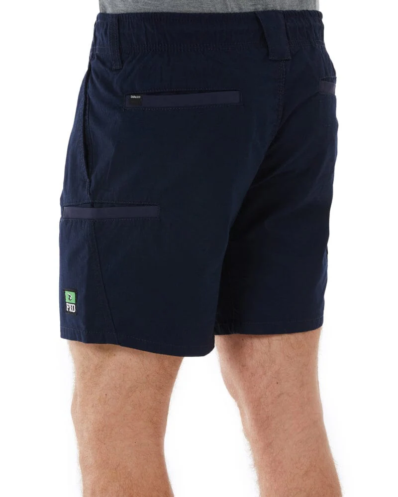WS-7 Elastic Waist Stretch Utility Short - Navy