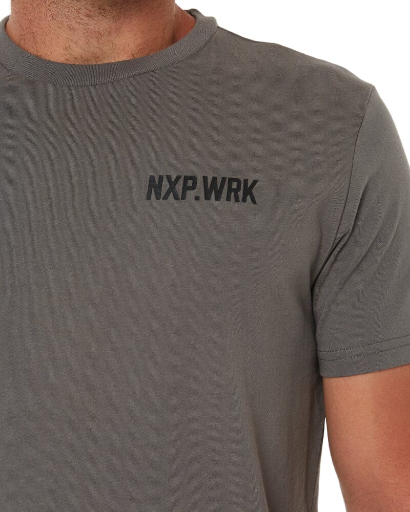 Blueprint Dual Curved T-Shirt - Charcoal