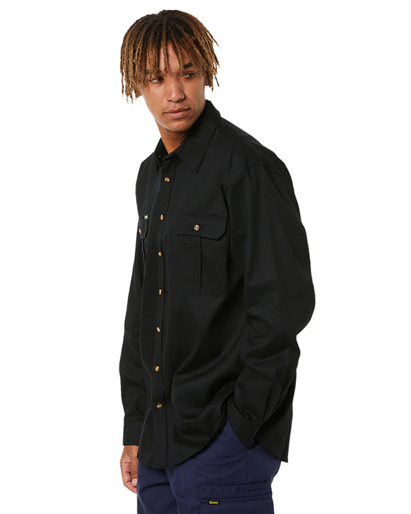 Original Cotton Drill LS Shirt - Black