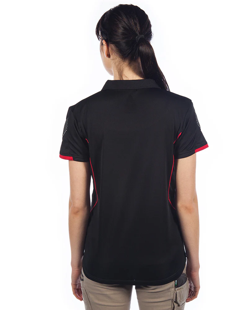 Razor Ladies Polo - Black/Red