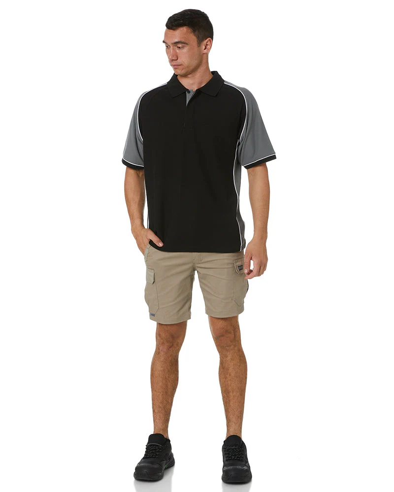 Nitro Polo - Black/Grey/White