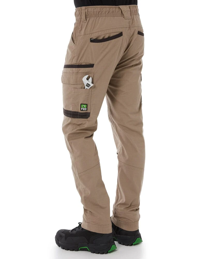 WP-12C Cuffed Elastic Waist Stretch Ripstop Work Pant - Khaki