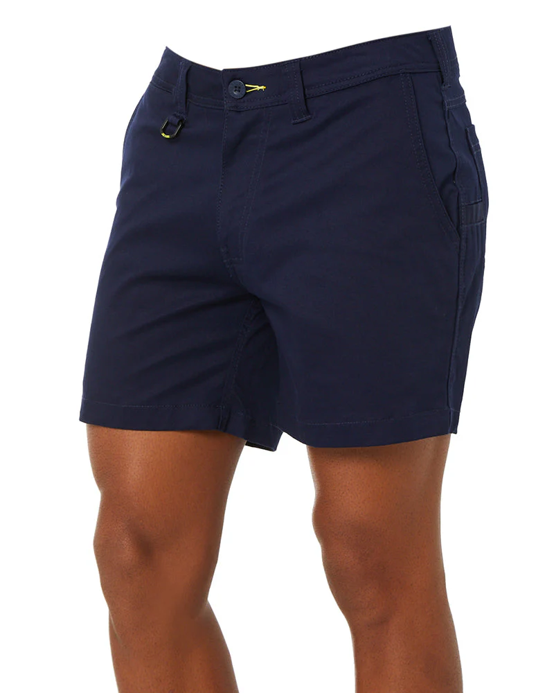 Stretch Cotton Short Short - Navy