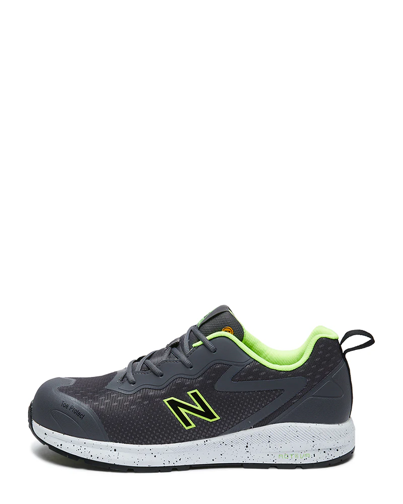 Logic Safety Work Shoe - Grey/Lime