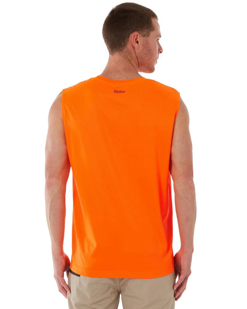 Recycled Hi Vis Muscle Tank - Orange