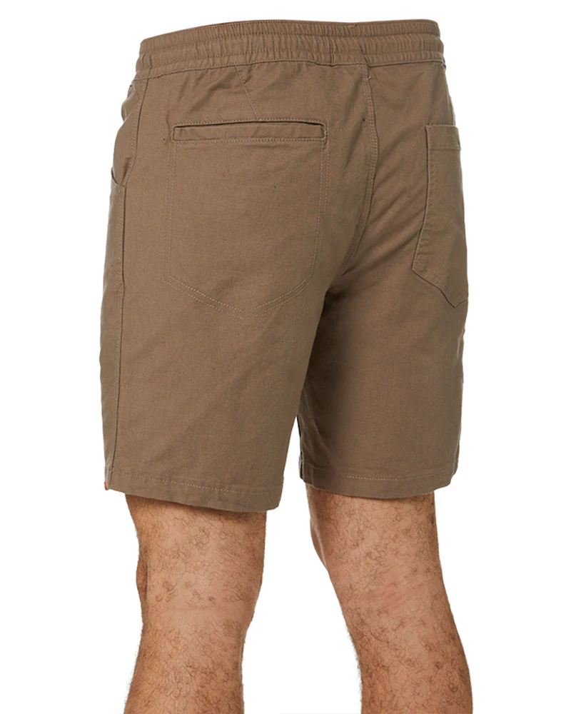 Caliper Elastic Waist Work Short - Brindle