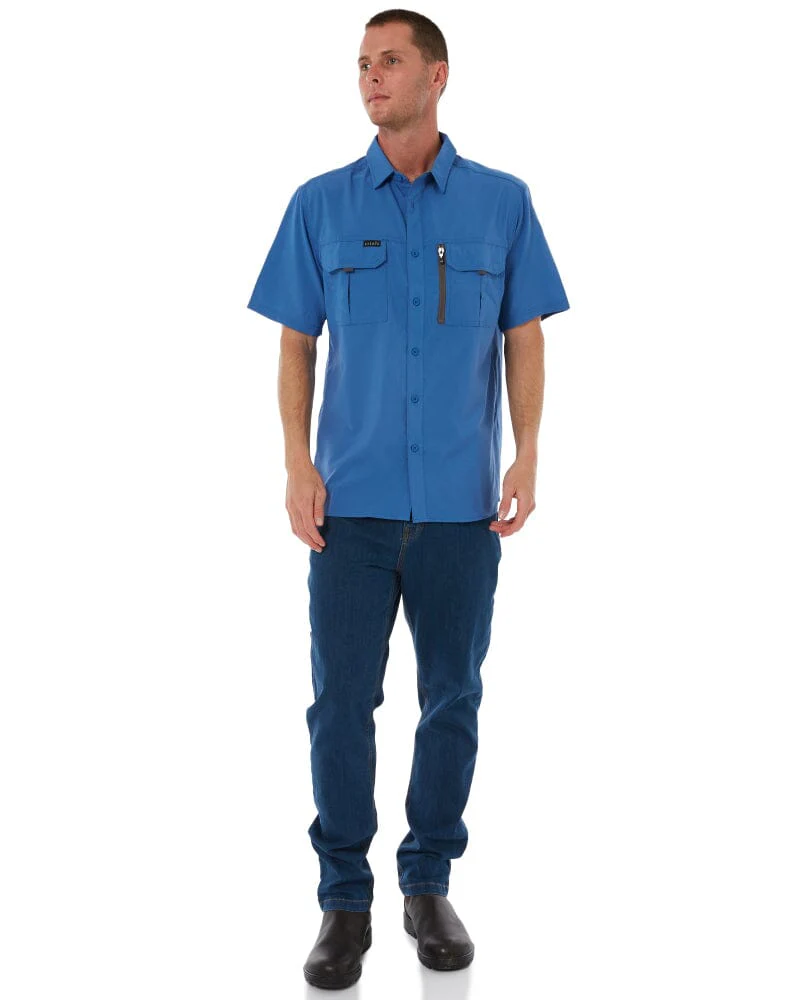 Outdoor Short Sleeve Shirt - Blue