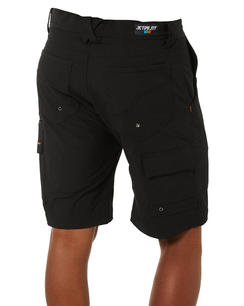 Tradies Jet-Lite Utility Short Value Pack - Black
