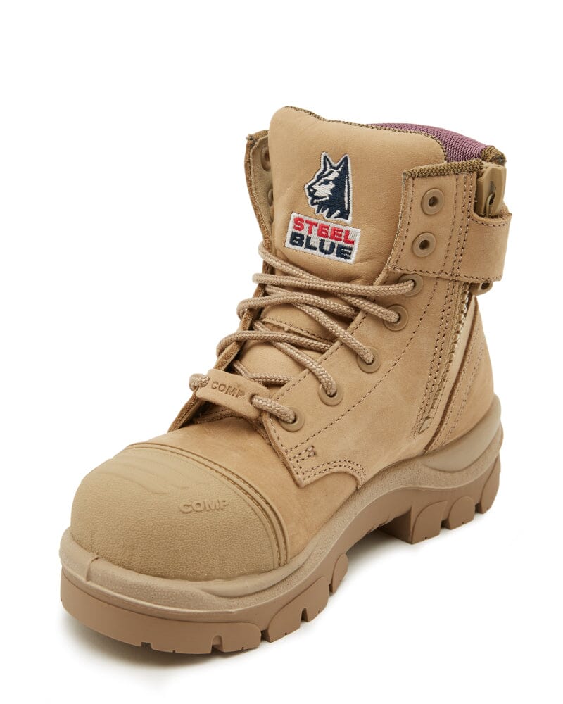 Ladies Argyle Scuff Cap Composite Safety Boot - Sand