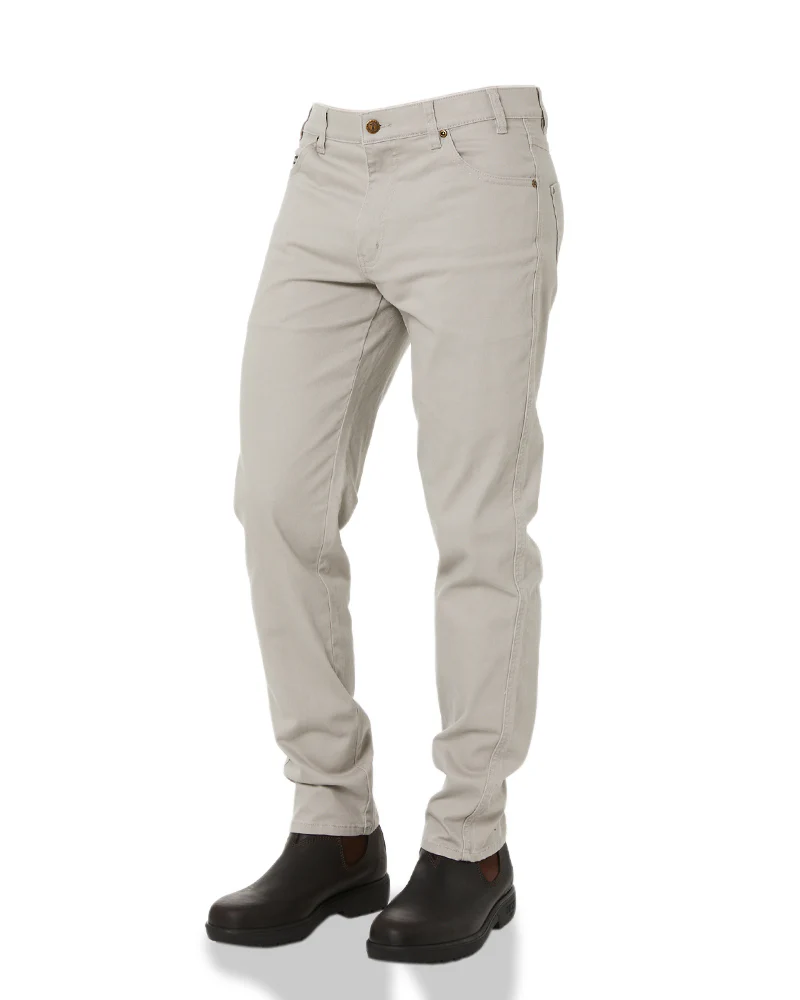 Cotton Stretch Jeans - Cement