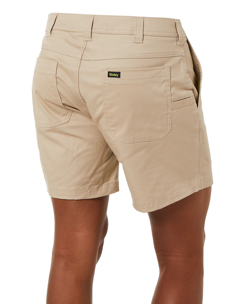 Stretch Cotton Short Short - Stone