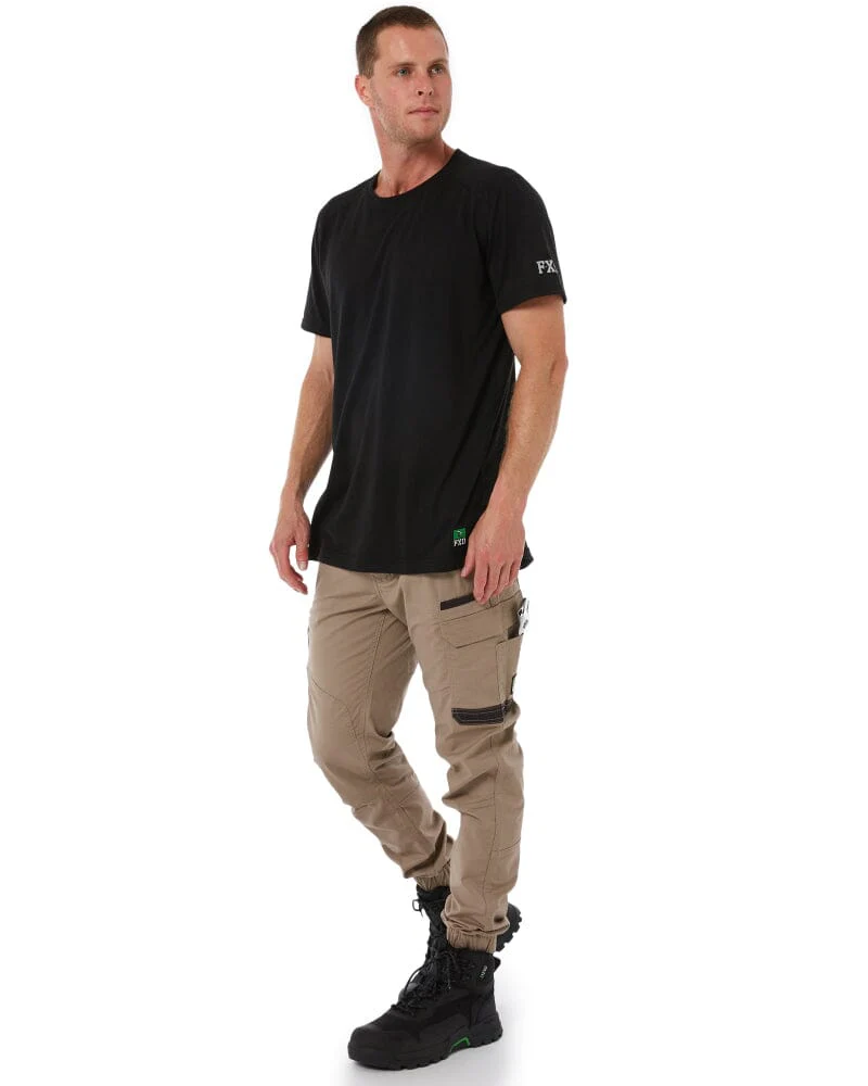 WP-12C Cuffed Elastic Waist Stretch Ripstop Work Pant - Khaki