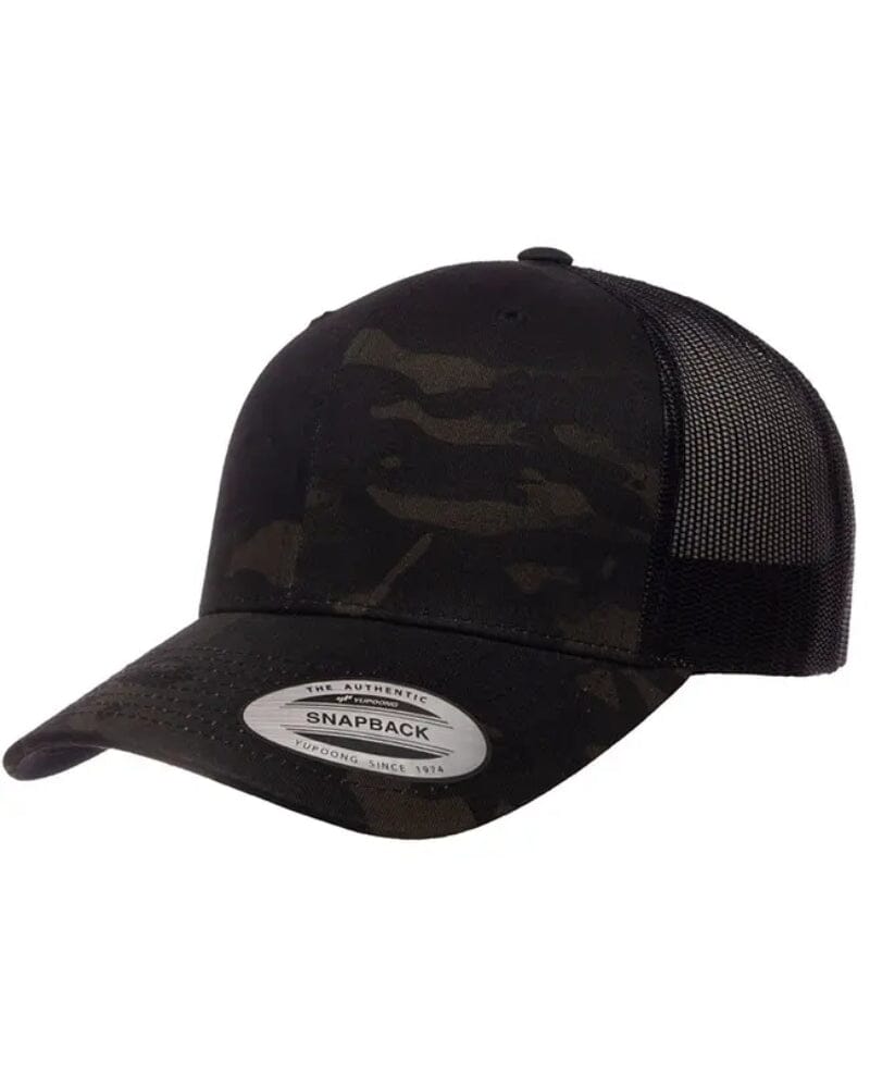 Retro Trucker Multicam Cap - Black Camo