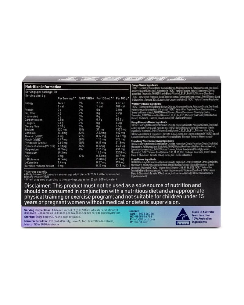 Sugar Free Hydration Shot Zero - Natural Mixed Flavours