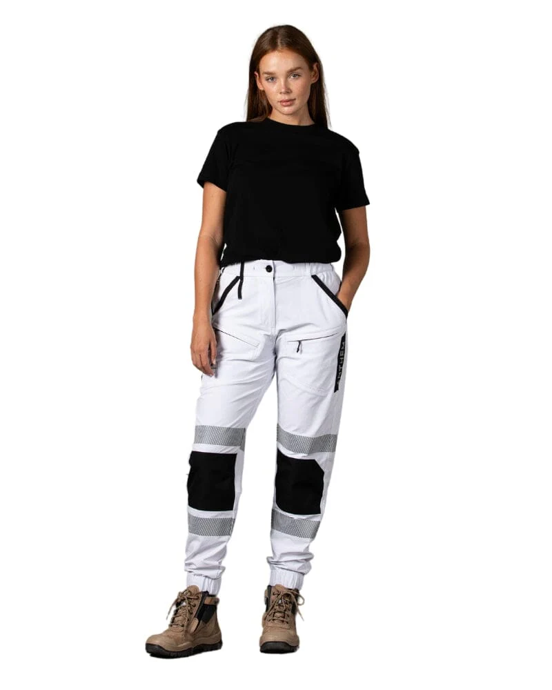 Womens Taped Triumph Pant - White