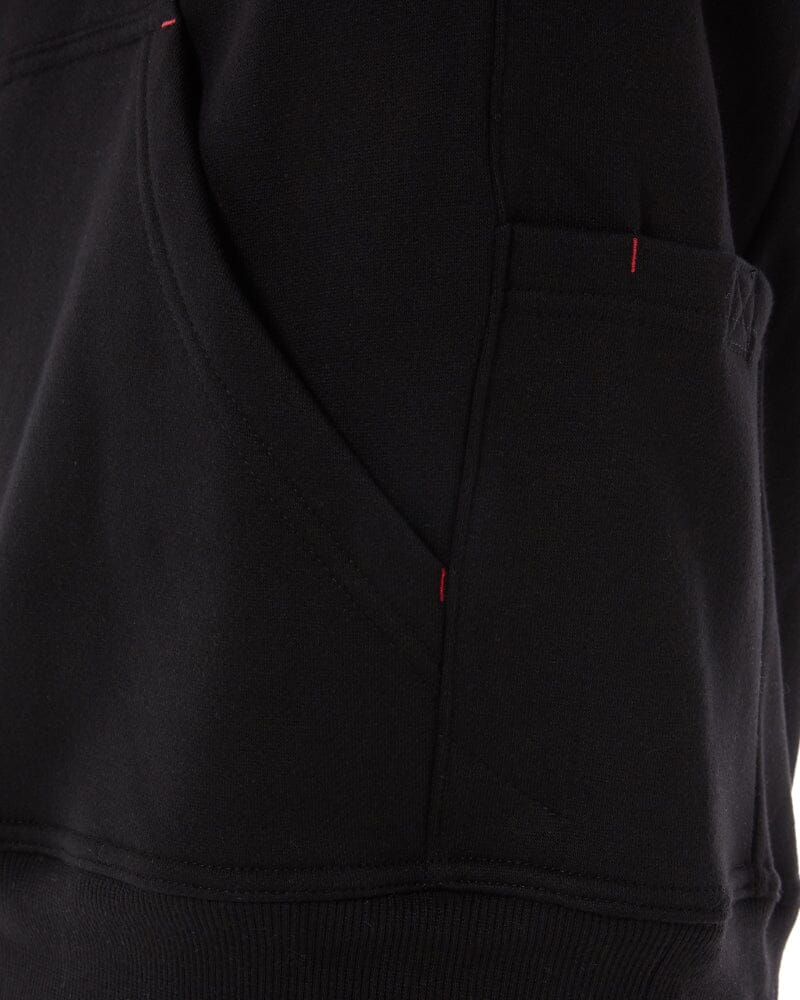Brushed Fleece Hoodie - Black