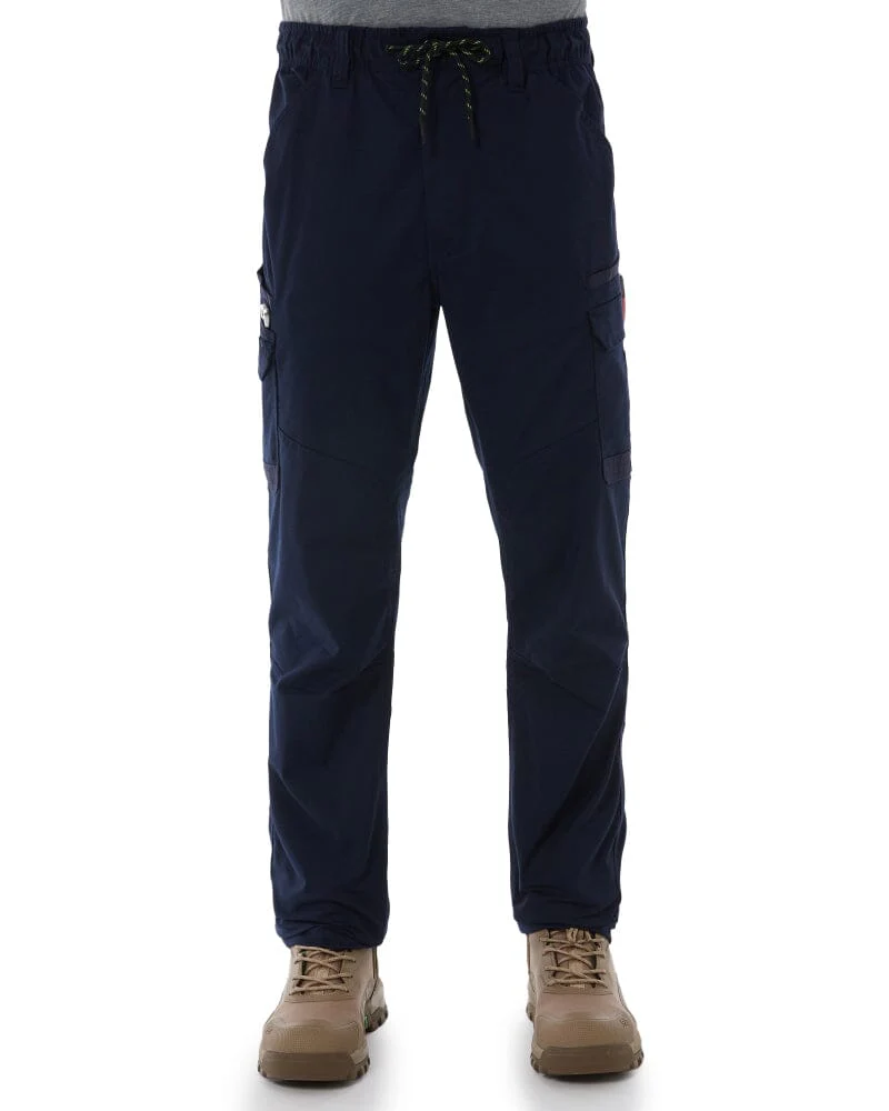 WP-12 Elastic Waist Stretch Ripstop Work Pant - Navy