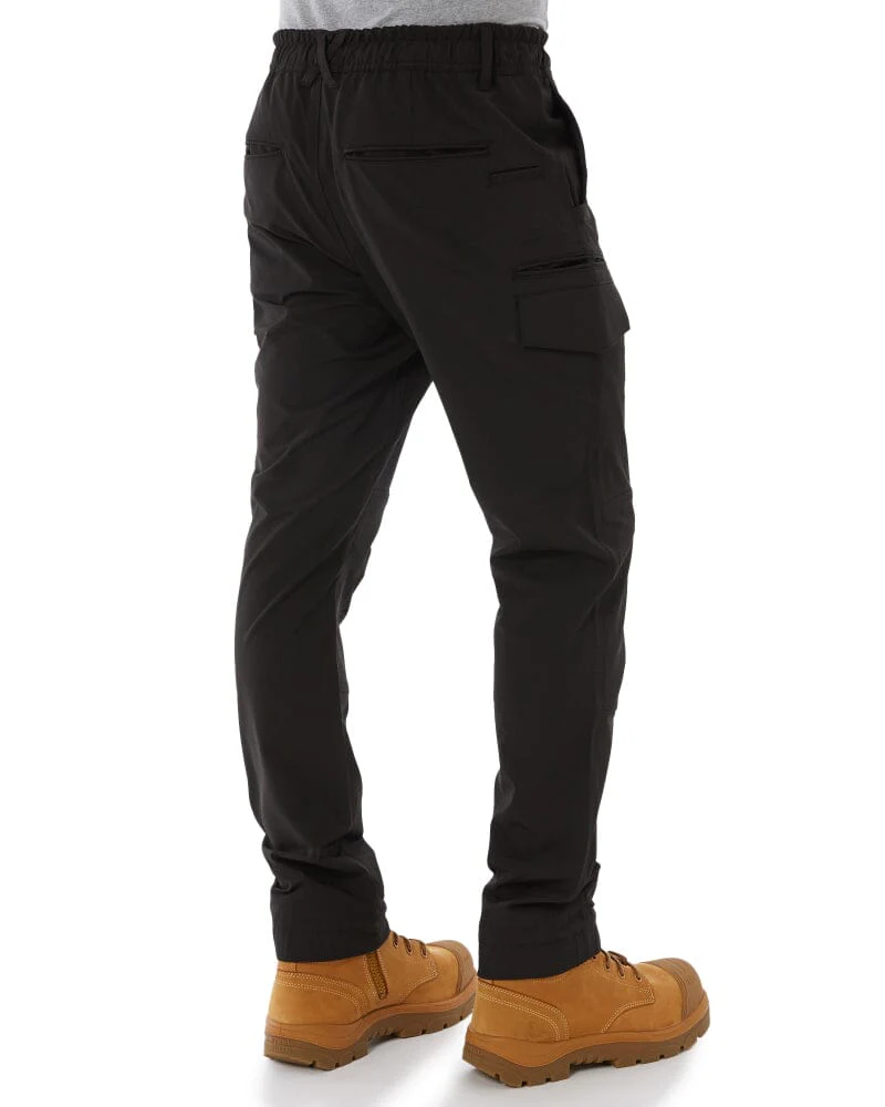 Jet-Lite Hybrid Elastic Waist Cuff Pant - Black