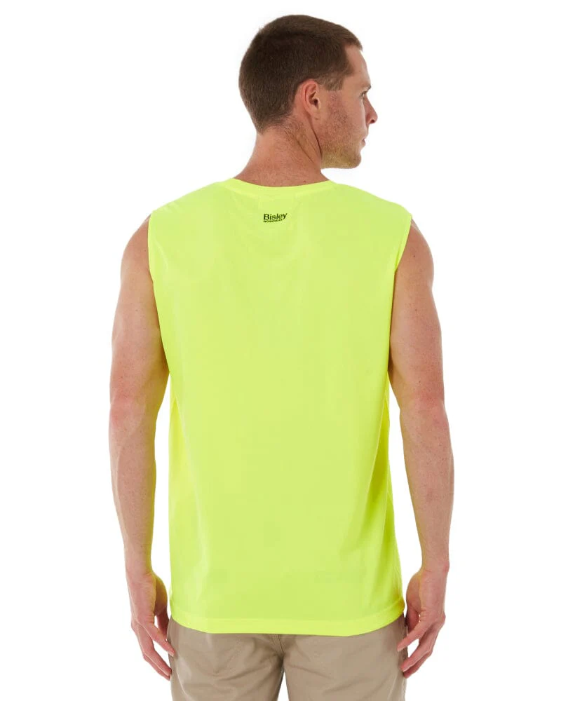 Recycled Hi Vis Muscle Tank - Yellow