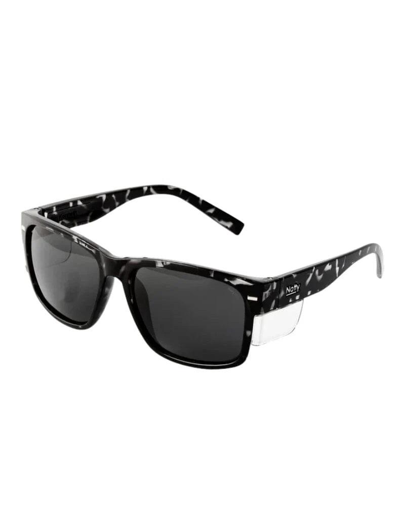 Big Kenneth Polarised Safety Glasses - Black Tortoise